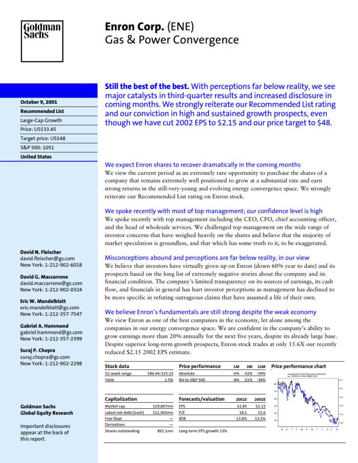 Enron: blast from the past [update] | Financial Times
