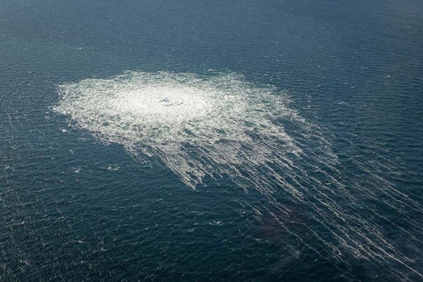 Las explosiones en Nord Stream causaron daños de 50 metros en el oleoducto roto | New Civil Engineer