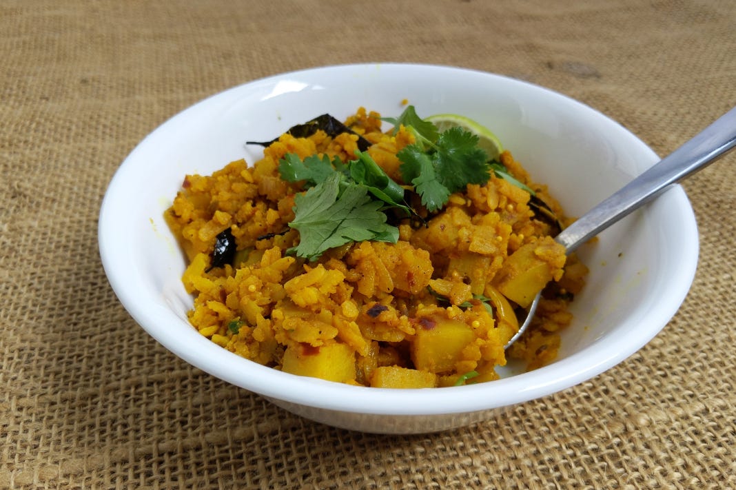 Aloo Poha Recipe Vegan Indian Breakfast Aloo Poha Recipe Vegan Indian Breakfast