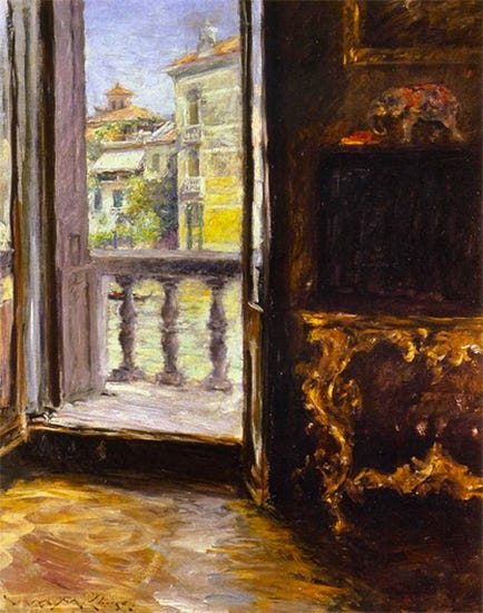 A Venetian Balcony, 1913, William Merritt Chase A Venetian Balcony, 1913, William Merritt Chase