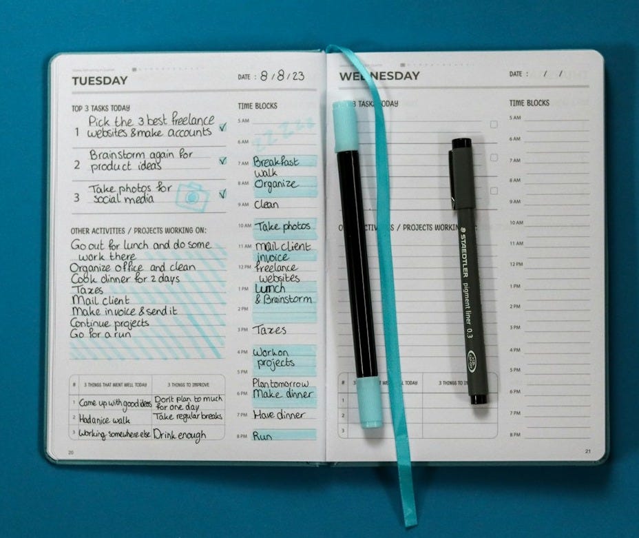 a notepad with a pen on top of it a notepad with a pen on top of it