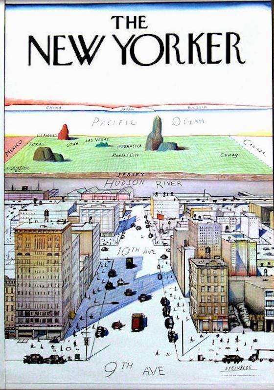 Image result for view of the world from 9th avenue