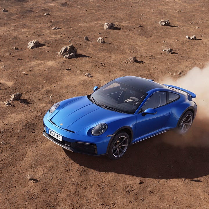AI generated Porsche photos