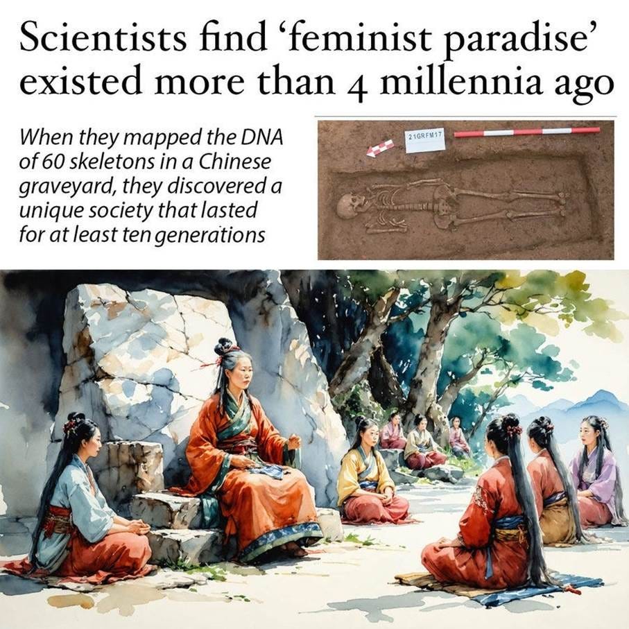 A group of women sitting on a stone

AI-generated content may be incorrect.