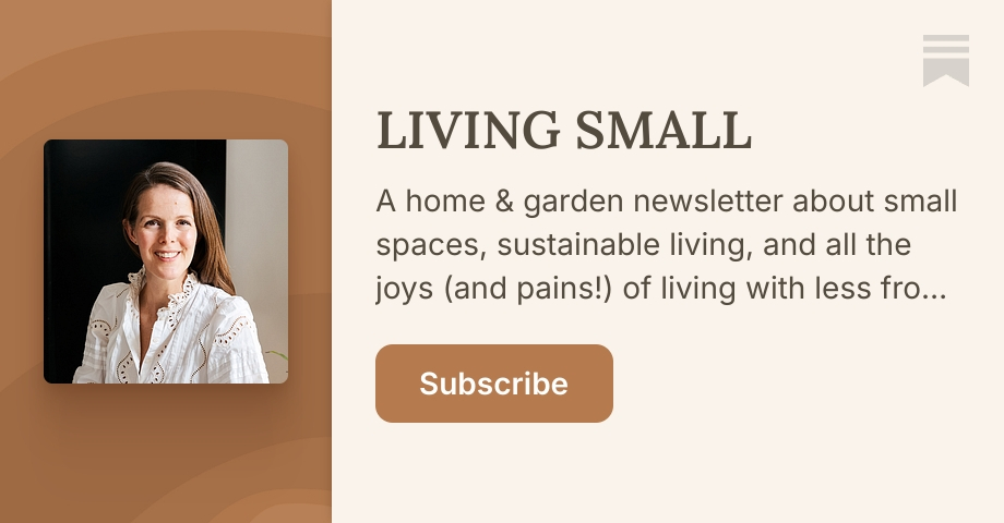 LIVING SMALL | Laura Fenton | Substack