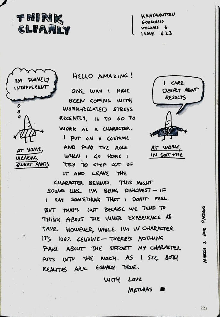 The original hand drawn newsletter issue 6.23, first published in March 2018