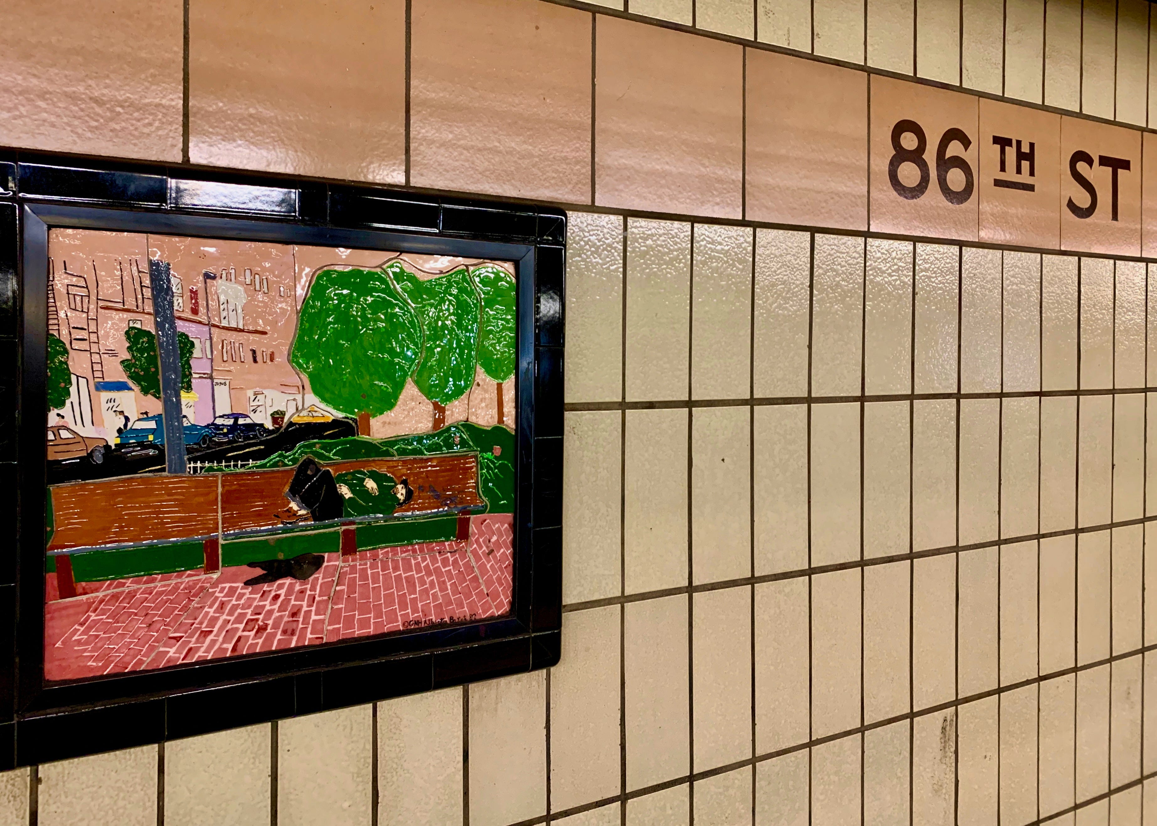 The 86th Street Station - by Adrian Brune - Underground Art