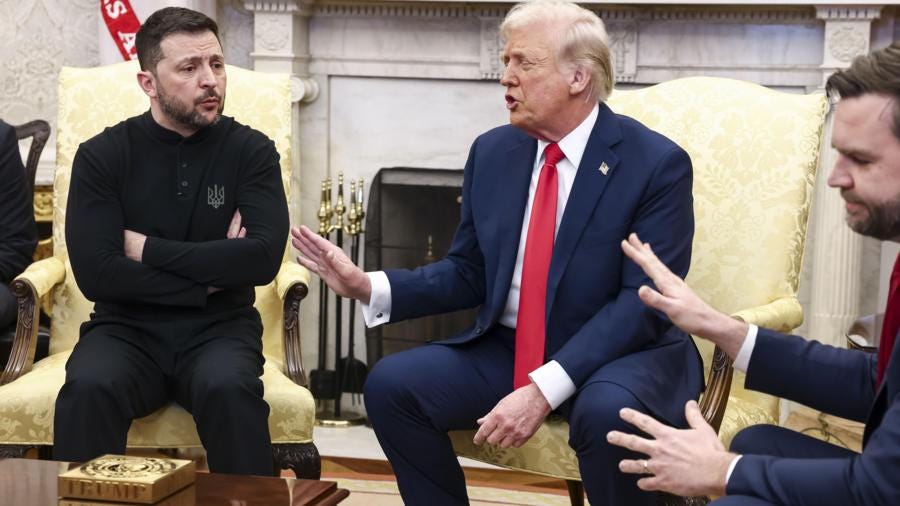 Zelensky told to leave White House after angry spat with Trump and Vance -  BBC News