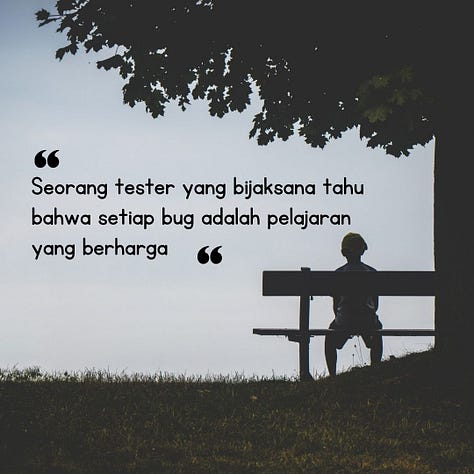 peribahasa software tester