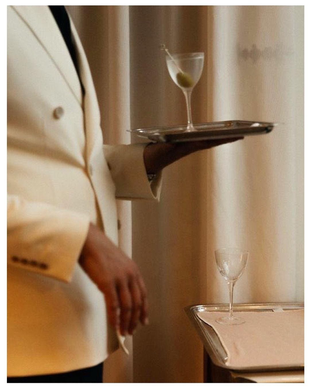 An Instagram  post added on Apr 25, 2024. The author is @maureenme. May present: champagne stemware, red wine, champagne, wine, tableware.