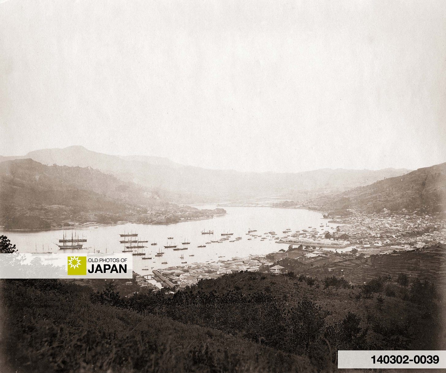 View on Nagasaki Harbor in the 1870s View on Nagasaki Harbor in the 1870s