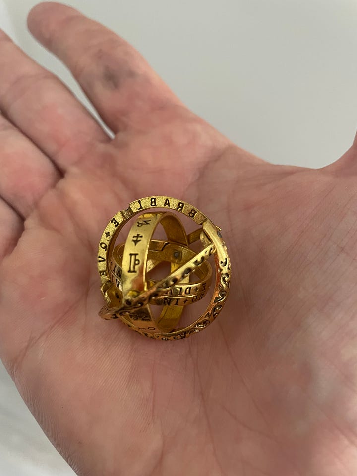 Images of me with the book and ring