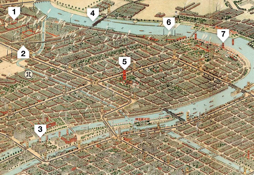 1924 map of Northern Osaka 1924 map of Northern Osaka