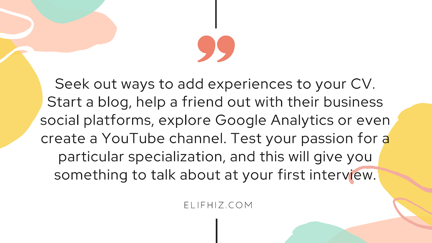 How to Choose Your SPECIALIZATION IN MARKETING - Elif Hiz - Tips How to Choose Your SPECIALIZATION IN MARKETING - Elif Hiz - Tips
