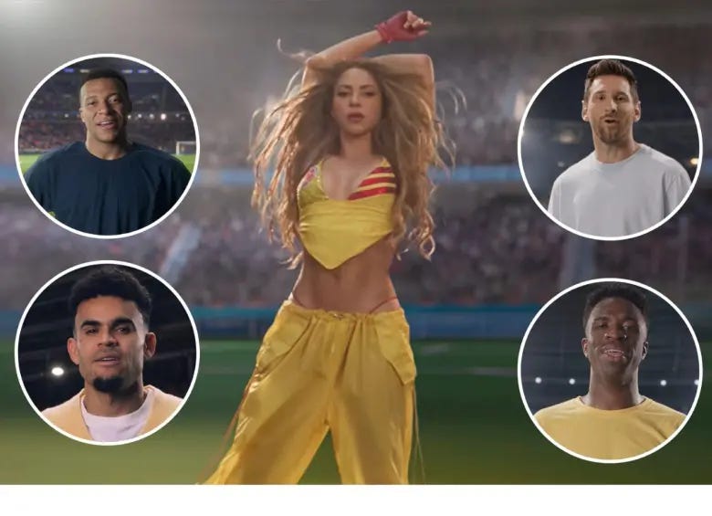 Con Mbappé, Luis Díaz, Messi y Vinicius: Shakira estrena video de la canción  oficial del Mundial 2026; véalo aquí