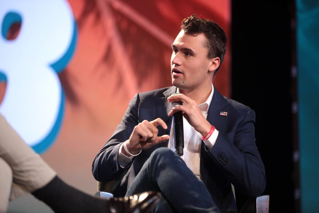 Charlie Kirk | Charlie Kirk speaking with attendees at the 2… | Flickr
