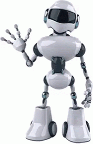 Humanoid robot waving