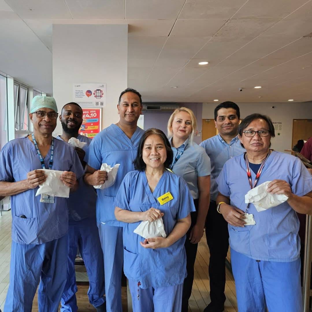 May be an image of 5 people, hospital and text