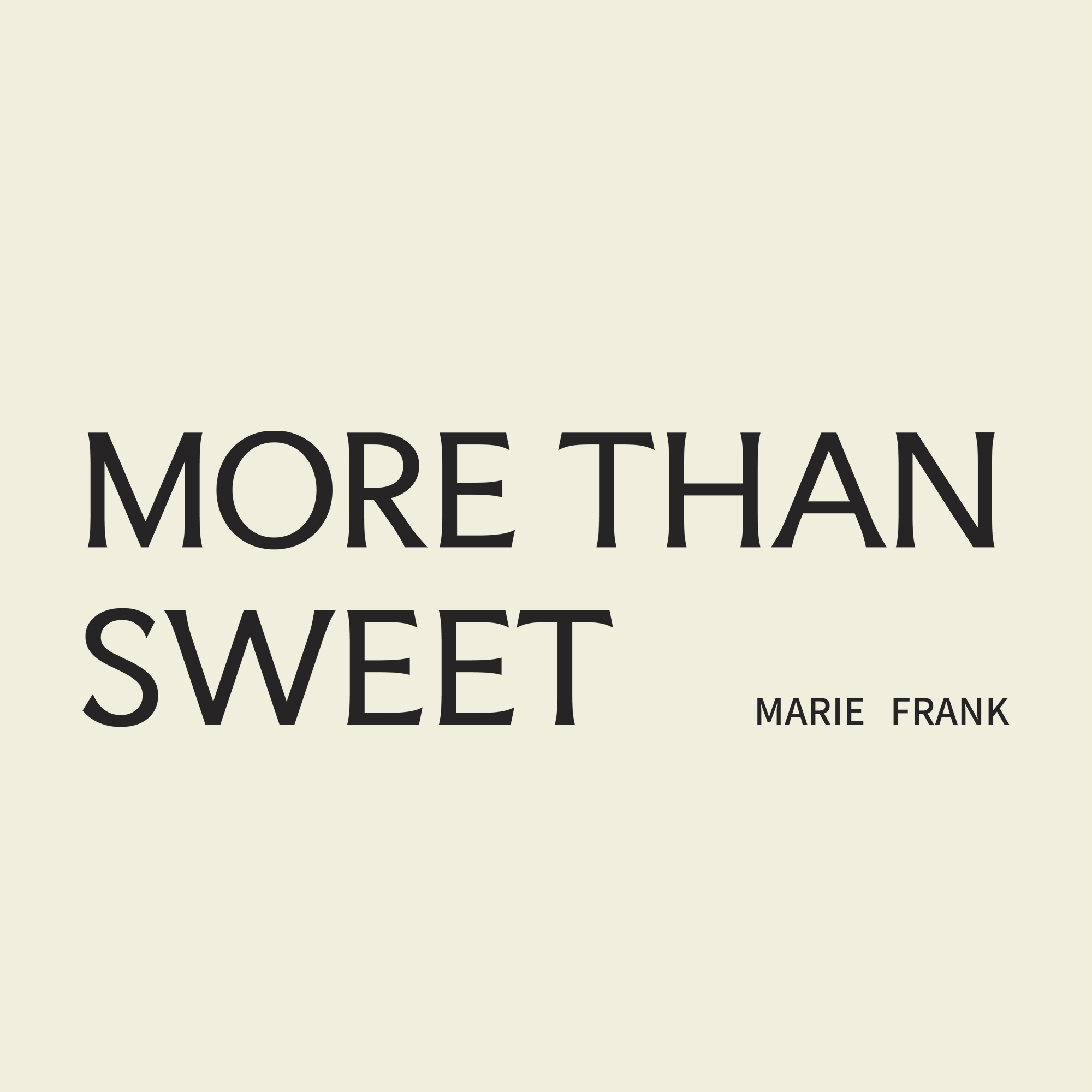 More Than Sweet