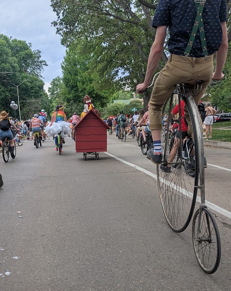 wacky bike parade