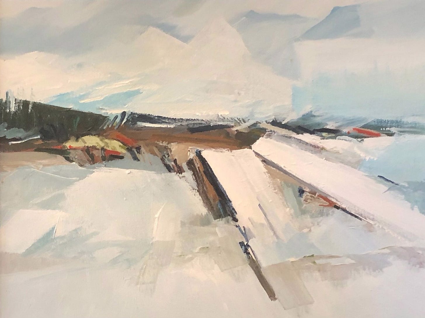 February Lake Shore by William Crosby - Small Works