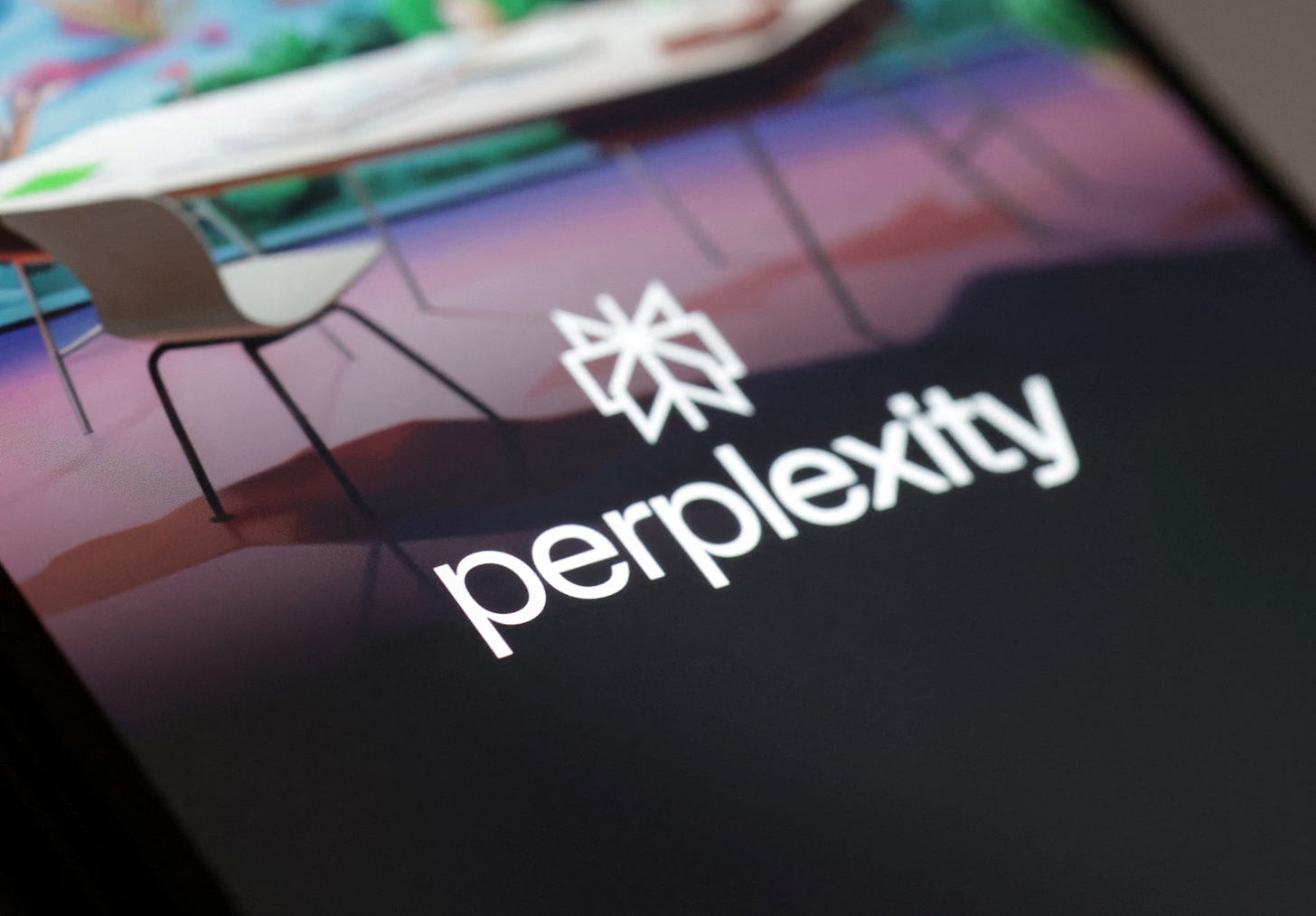 Illustration shows Perplexity AI logo