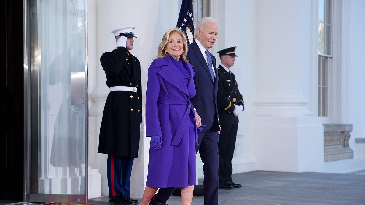 jill biden purple dress Trump inauguration fashion: Melania, Ivanka and Jill Biden outfits