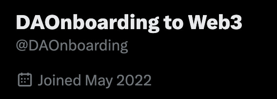 The first ray of life for DAOnboarding.