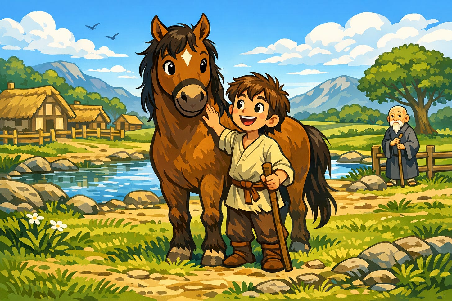 Boy and horse discovery