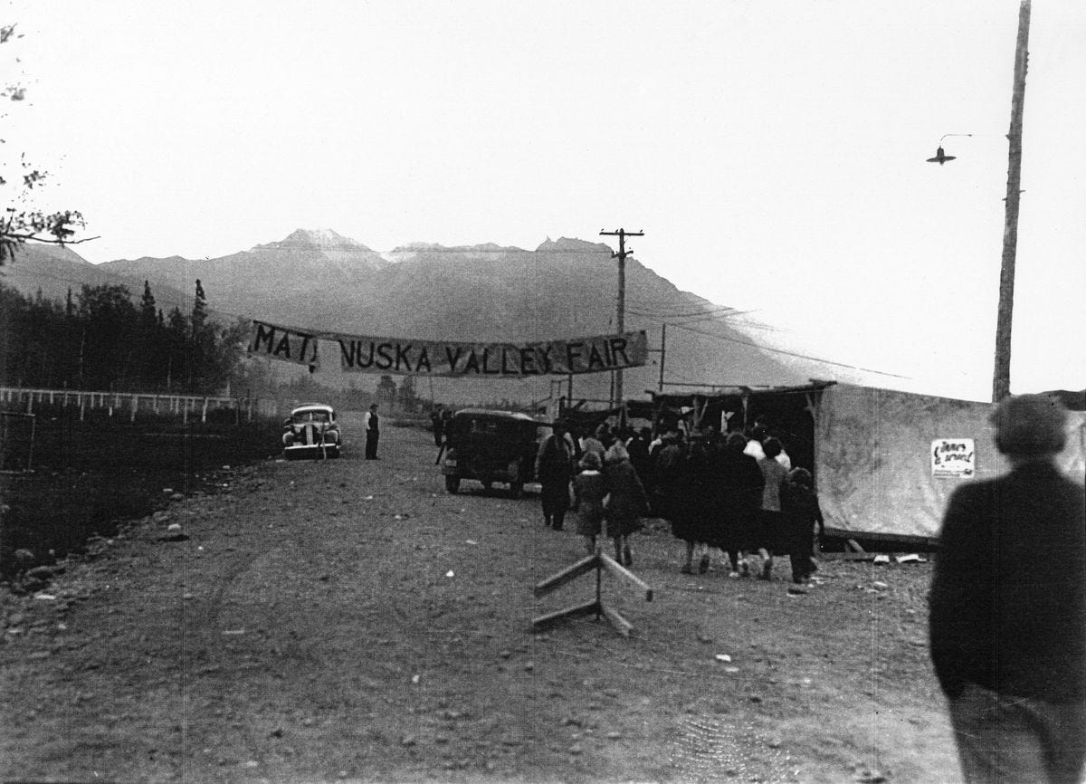 First Matanuska Vally Fair in 1936 Alaska.