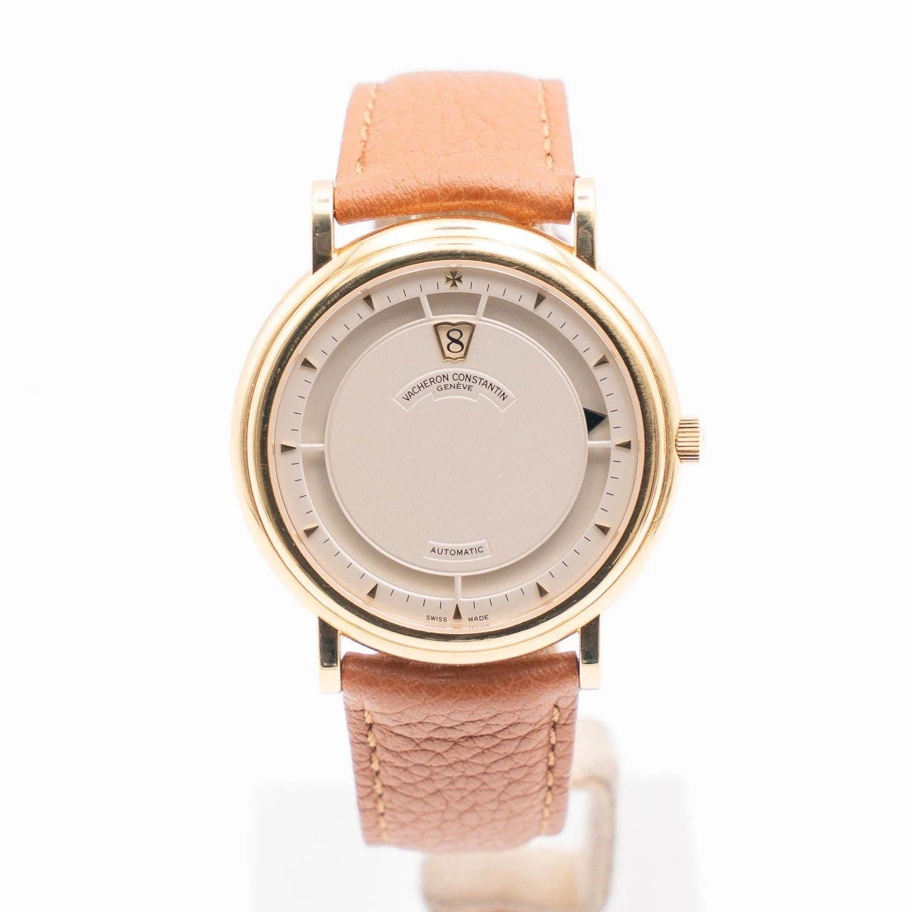 Vacheron Constantin Saltarello Jump Hour 36 Yellow Gold / Off White / Strap 43040/000J Listing Image 1 Vacheron Constantin Saltarello Jump Hour 36 Yellow Gold / Off White / Strap 43040/000J Listing Image 1