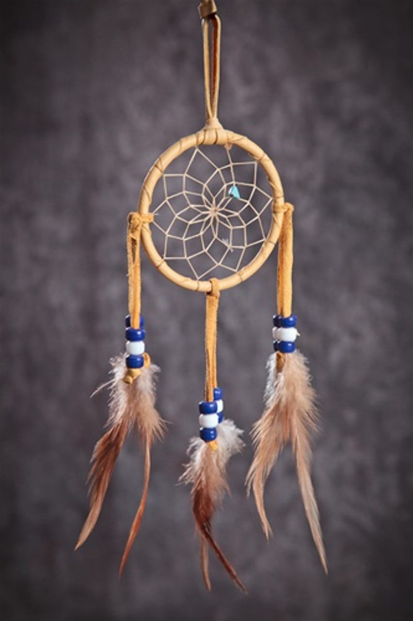 Dream Catcher Hand Made Decorative 2" Assorted Colors - Sanyork Fair Trade