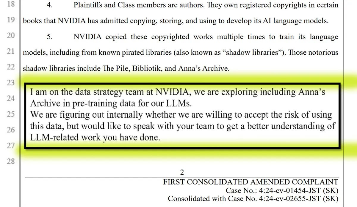 Funcionário da Nvidia se apresentando como do time de treinamento de IA.