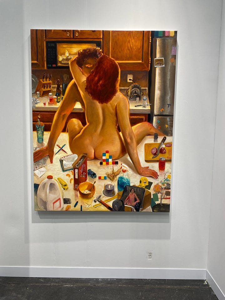 Two paintings at the Armoury Fair