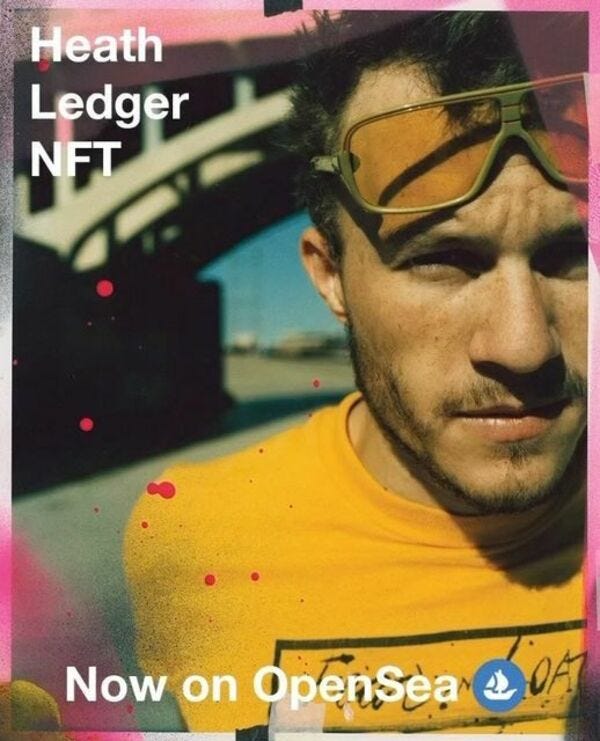 Ben Watts x Heath Ledger Foundation NFTs
