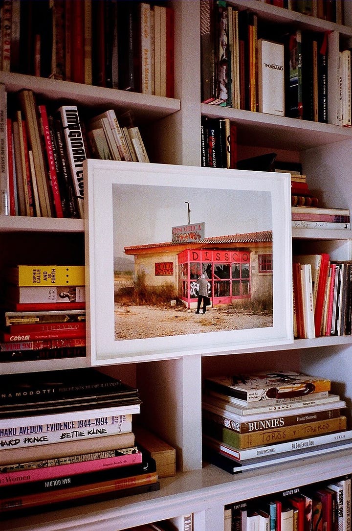 Framing tip: Frame on top of the bookshelf spine instead of instead