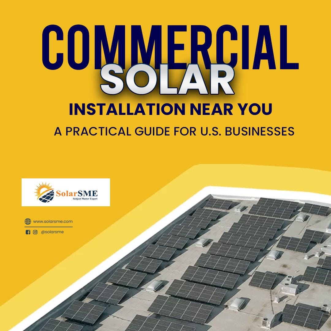 Commercial Solar Installation Near You: A Practical Guide for U.S ...