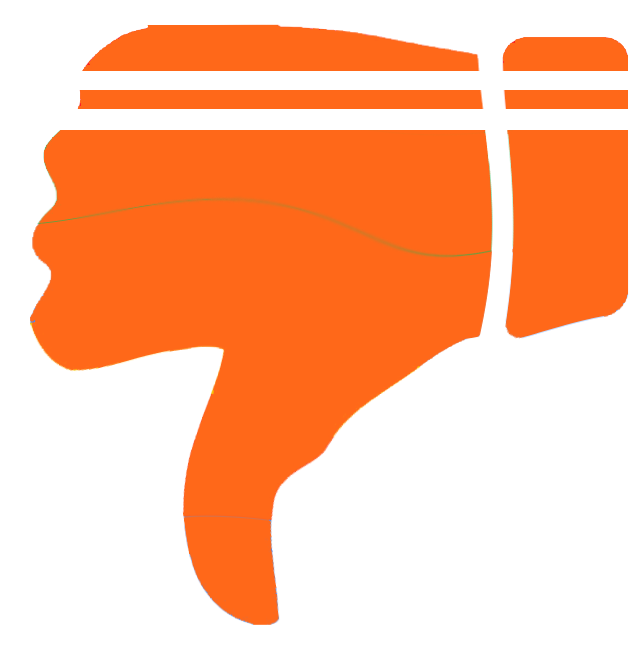 A thumbs down in the style of the Substack logo A thumbs down in the style of the Substack logo