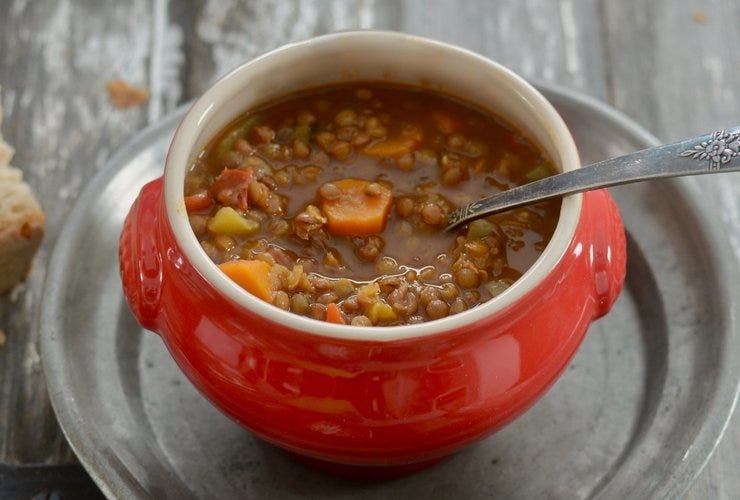 19 - Lentejas estofadas con verduras