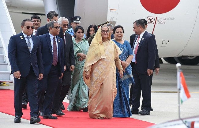 Sheikh Hasina lors du G20 de 2023 Sheikh Hasina lors du G20 de 2023