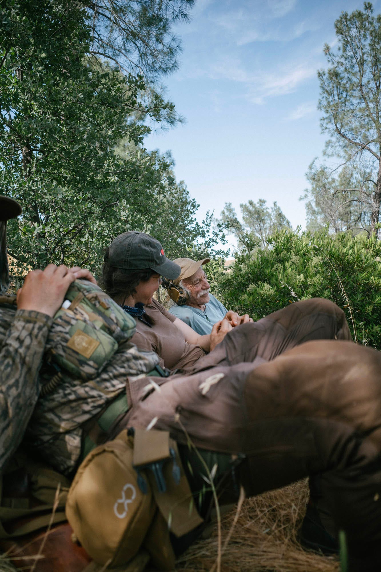 Searching for pigs with Lloyd Khan on his first hunt at 91. 