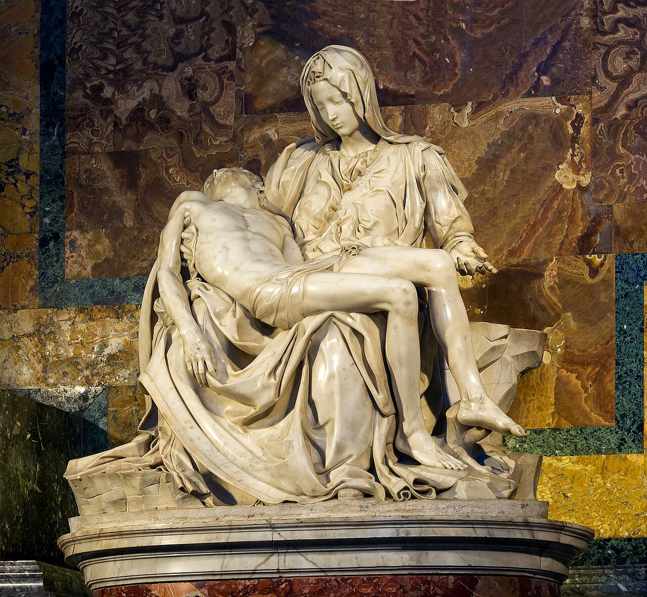 Mary holding dead Christ