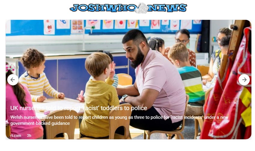 🚨 INSANITY IN THE UK 🚨Nursery workers are told to REPORT TODDLERS to police if they suspect “racist behavior” 👶🚔
