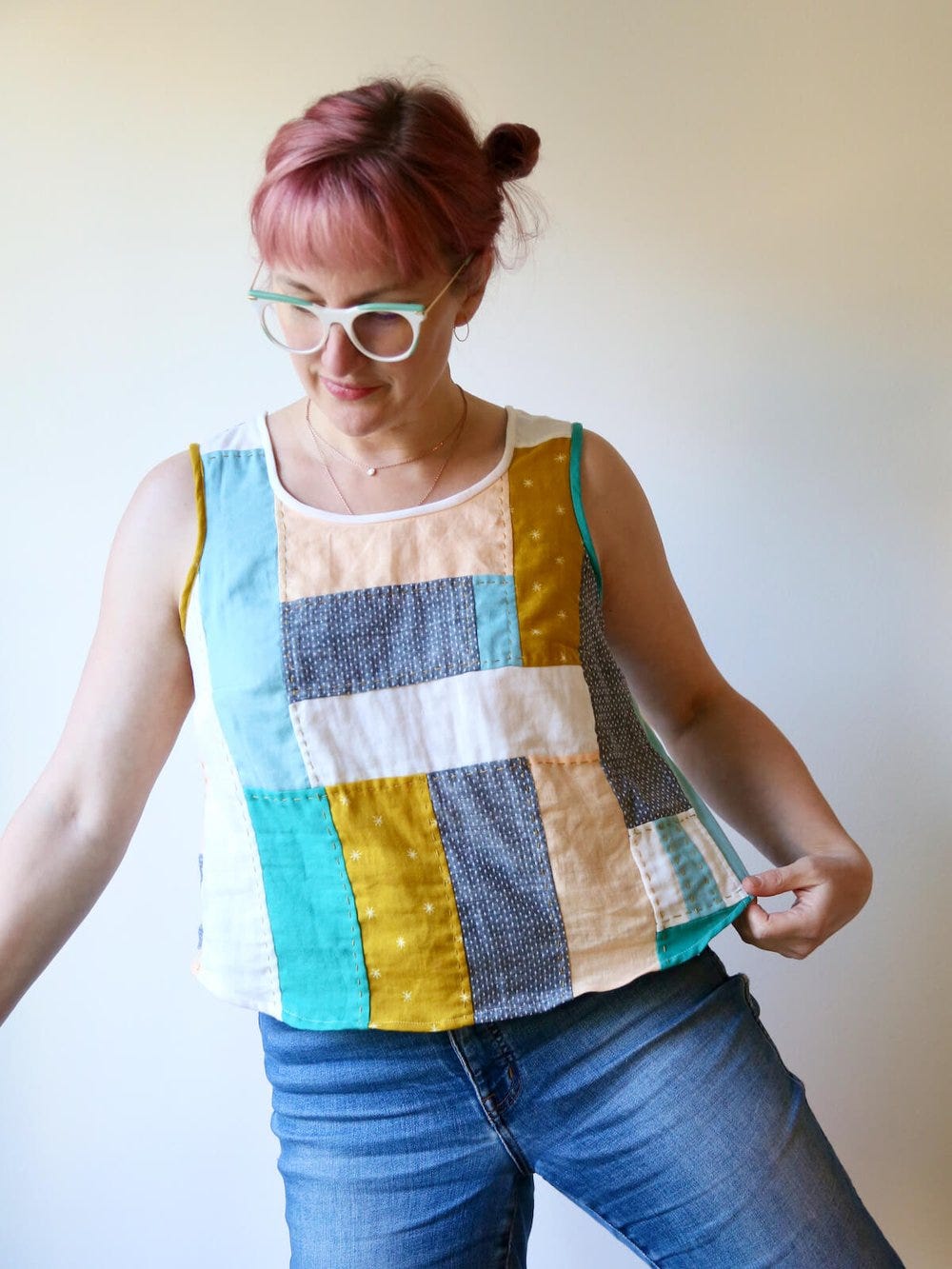 Patchwork Gemma from Scraps - by Rae Hoekstra - Made by Rae