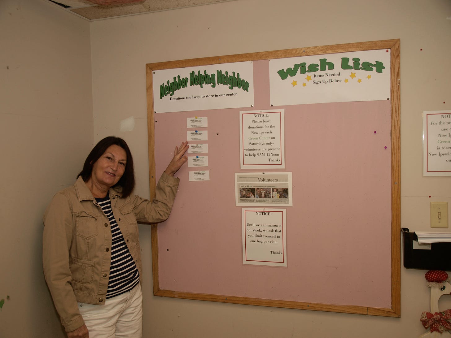 Valera at the bulletin board