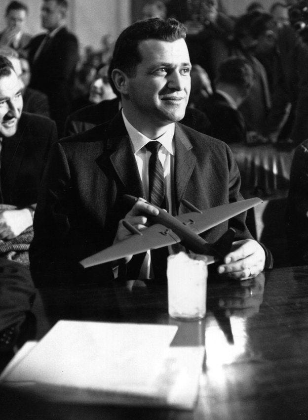 Francis Gary Powers at a Senate Committee hearing Francis Gary Powers at a Senate Committee hearing