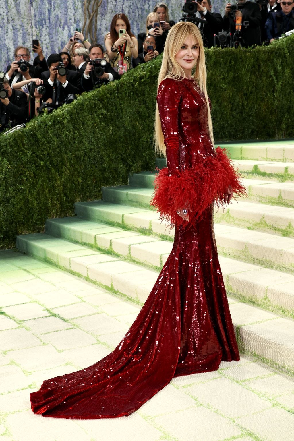 Image may contain Nicole Kidman James Gray Kan Miyoun Antonio Mateu Lahoz Clothing Dress Fashion and Formal Wear