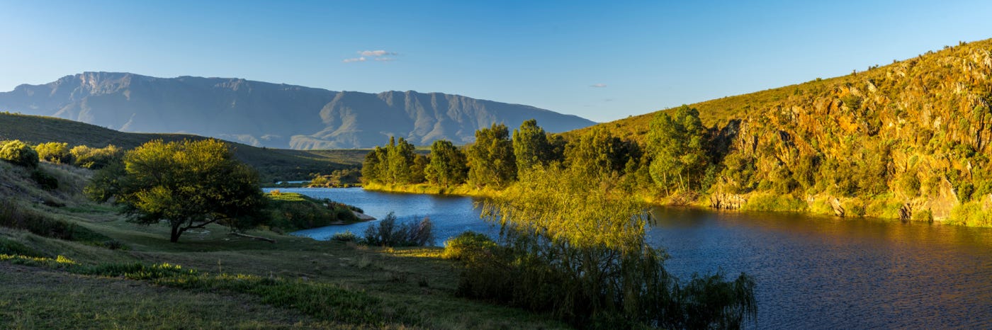 A photo of the scenic Breede River landscape in Bontebok National Park, the Langeberg Mountains near Swellendam, Western Cape. A photo of the scenic Breede River landscape in Bontebok National Park, the Langeberg Mountains near Swellendam, Western Cape.