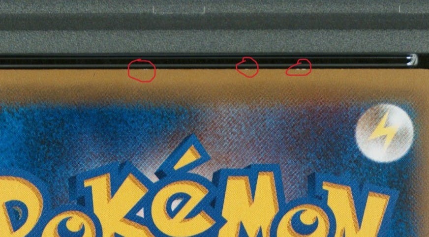 Back edge defect on 2016 JPN Rayquaza XY Promo #232 PSA 6