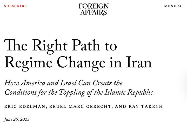 Two of Reuel Marc Gerecht's essays, both arguing for regime change, two decades apart.